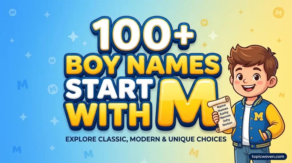 Boy Names That Start With M