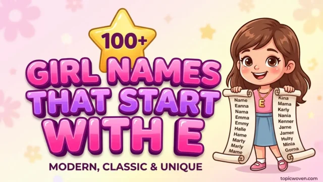 Girl Names That Start With E